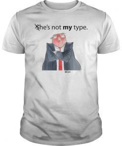 Ann Telnaes Cartoons He's not MY type t-shirt