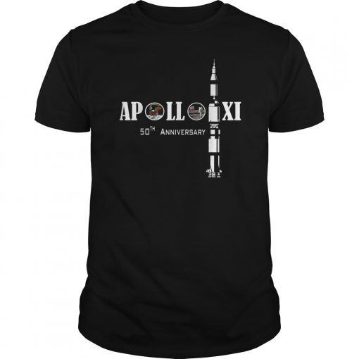 Apollo 11 50th Anniversary 1969 2019 Moon Landing Tee Shirt