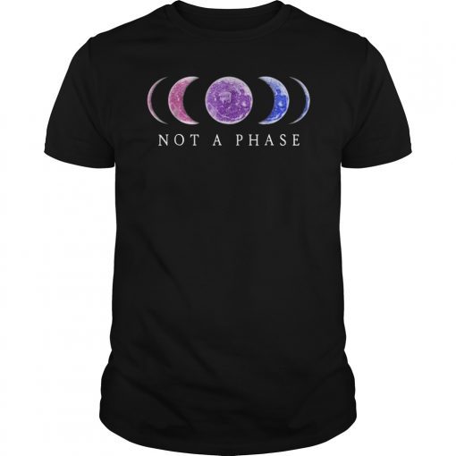 Bi Pride T-Shirt Not a Phase Bisexual Tee