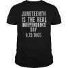 Black History TShirt Juneteenth Is the Real Independence Day