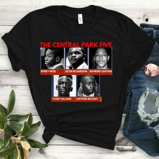 Central Park Five Names Shirt For Men, Women - When They See Us Shirt, Yusef Raymond Korey Antron & Kevin Tshirt, Korey Wise, Central Park 5 Tee