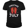 Christmas In July Santa Flip Flop Summer Xmas Gift T Shirts