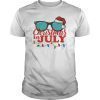 Christmas in July Santa Hat Sunglasses Summer Celebration T-Shirt