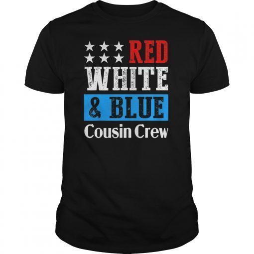 Cousin Crew 4th of July Shirt Kids Family Vacation Group Tee