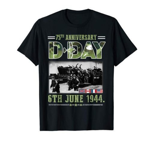 D Day 6 June 1944 Shirt D-Day 75th Anniversary Tee Shirts