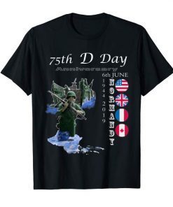 D-Day 75 Year Anniversary Normandie T-Shirt 2019