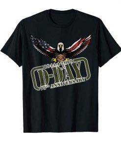 D-Day 75th Anniversary T-Shirt WWII Veterans Patriotic Tee