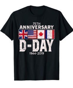 D-Day Normandy Landing 75th Anniversary Men Women Gift Shirt