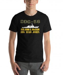 DDG-56 USS John S. McCain 4th of July Veterans Shirt