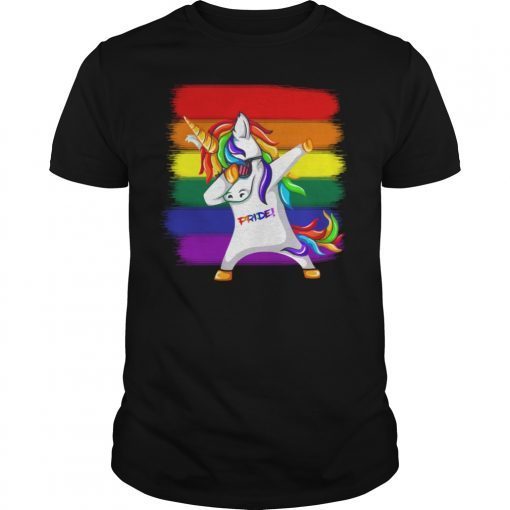 Dabbing Unicorn Lgbt Gay Pride Shirt