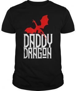 Daddy Dragon Shirt Red Matching Family Tribe Dad Father