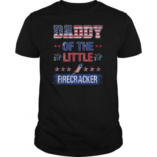 Daddy Of The Little Firecracker 4th Of July Pregnancy Shirt