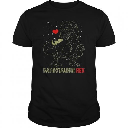 Daddysaurus T shirt Dinosaur Gifts T rex Daddy Saurus Shirt