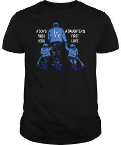 Detroit Lions Dad A Sons First Hero A Daughters Fist Love Tee Shirt Design