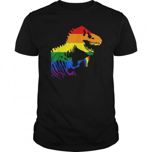 Dino Pride Rainbow Flag LBGT Pride Month Gift T-Shirts