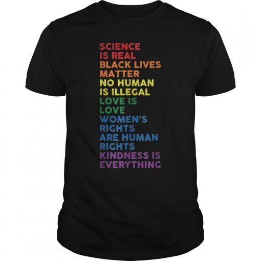 Distressed Science Is Real Black Lives Matter Pride T Shirt