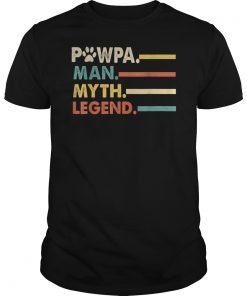 Dog lover Pawpa man myth legend Retro T-shirt for mens women