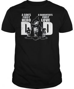 Dolphins Dad a sons first hero a daughters first love T-Shirt Design