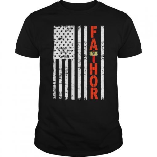 Fa-Thor American Flag Shirt Gift 4th july Tee