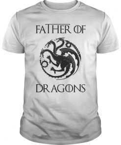 Father of Dragons Geeky Father's Day T-Shirt