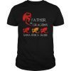 Father of Dragons Shirt With Children's Names Kids, GOT Inspired, Customized Fathers Day Shirt