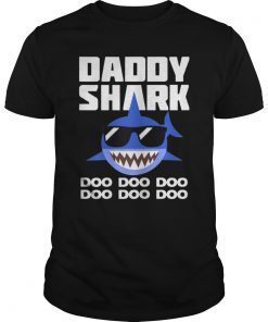 Father's Day Daddy Shark Doo Doo Doo Dad Papa Grandpa T-Shirt