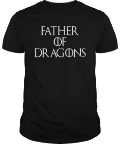 Father's Day Novelty Gift Father Of The Dragons Men Shirts T-Shirt Tee