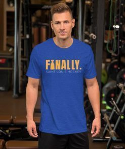 Finally Saint Louis Hockey Shirt - St Louis Blues Hockey Stanley Cup Champions 2019 - Gloria Meet Stanley Shirt - NHL Stanley Cup Victory