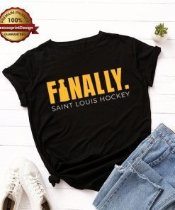 Finally Saint Louis Hockey Shirt - St Louis Blues Hockey Stanley Cup Champions 2019 Tee
