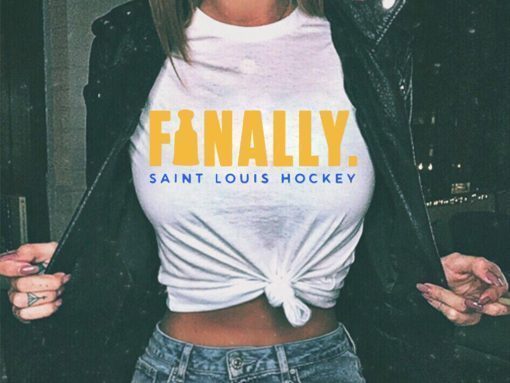 Finally Shirt, Saint Louis STL Hockey, St Louis Blues Hockey, Stanley cup champions 2019, Gloria Meet Stanley Shirt