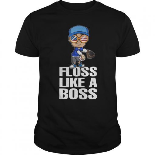 Floss Like A Boss Baseball Flossing T-Shirt for men women