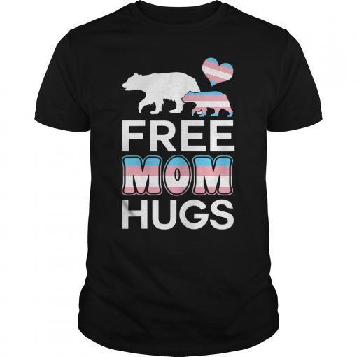 Free Mom Hugs - Women LGBT Pride Mama Bear T-Shirt