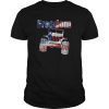 Freedom Jeep 4th of July USA Flag colors T Shirt