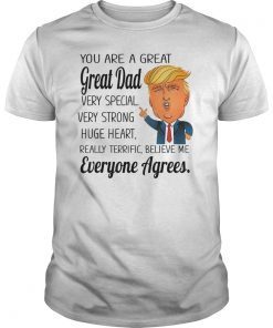 Funny Donald Trump Fathers day gift You are great Dad Tee Shirts
