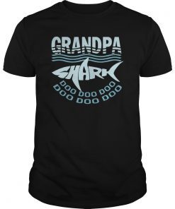 Funny Grandpa Shark Tshirt Best Gift For Grandpa