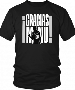 GRACIAS MANU T-SHIRT MANU GINOBILI - SAN ANTONIO SPURS