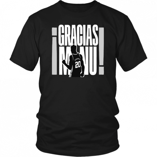 GRACIAS MANU T-SHIRT MANU GINOBILI - SAN ANTONIO SPURS