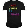 Gay Pride Parade Not Just A Phase Rainbow Moon Cycle T-Shirt