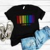 Gay Pride Rainbow Barcode T-shirt LGBTQ Pride Shirt LGBT Support Shirt