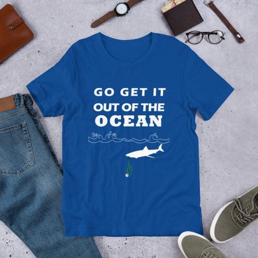 Go Get It Out Of The Ocean Baseball funny t-shirt LA Dodgers Short Sleeve Unisex T-Shirt