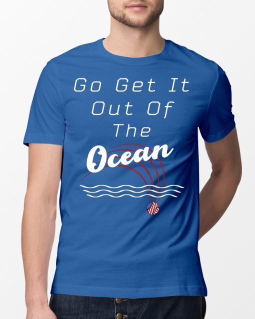 Go Get It out of the Ocean LA Dodgers Max Muncy Blue Shirt