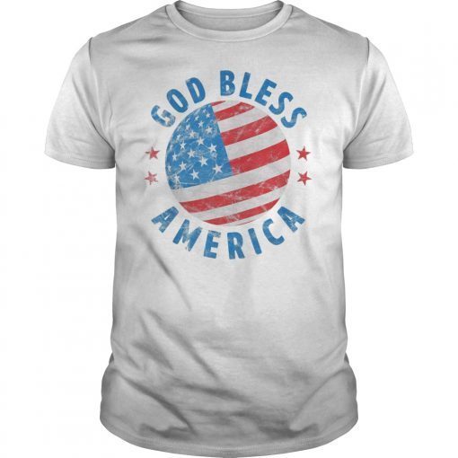 God Bless America' Cool Independence Day Flag Shirt