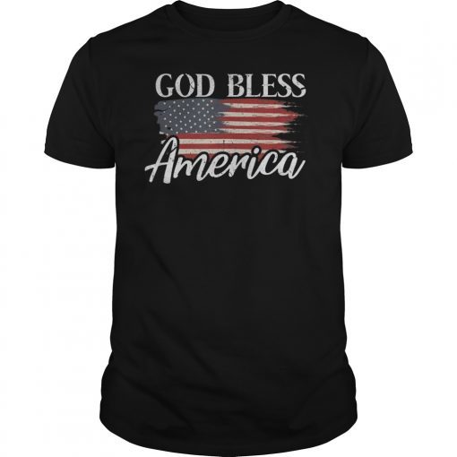 God Bless America Shirt I 4th of July Patriotic USA T-Shirt