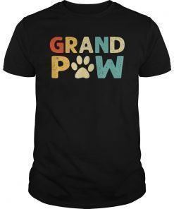 Grand Paw Doggy Puppy Lover Grandpa Vintage Shirt