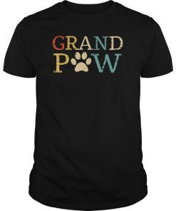 Grand Paw Like Regular Grandpa But Cooler Vintage Dogs T-Shirt