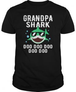 Grandpa Shark Doo Doo Doo Family Shirt Cute Funny Gifts