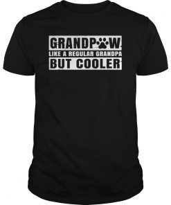 Grandpaw Shirt Men Grand Paw Regular Grandpa Dog Lover Gifts