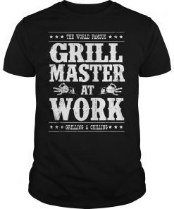 Grill Master Barbecue BBQ Smoker Grillin Dad Grandpa Gifts TShirt