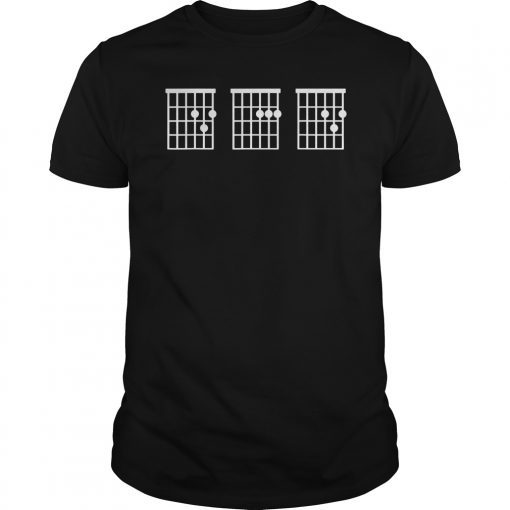 Guitar Chord Mean Dad Funny Music Father Day T-shirt Tee Shirt