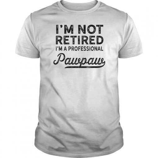 I'm Not Retired A Professional Pawpaw T-Shirt Dad Father Day